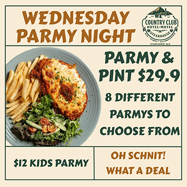 Wednesday Parmy Night